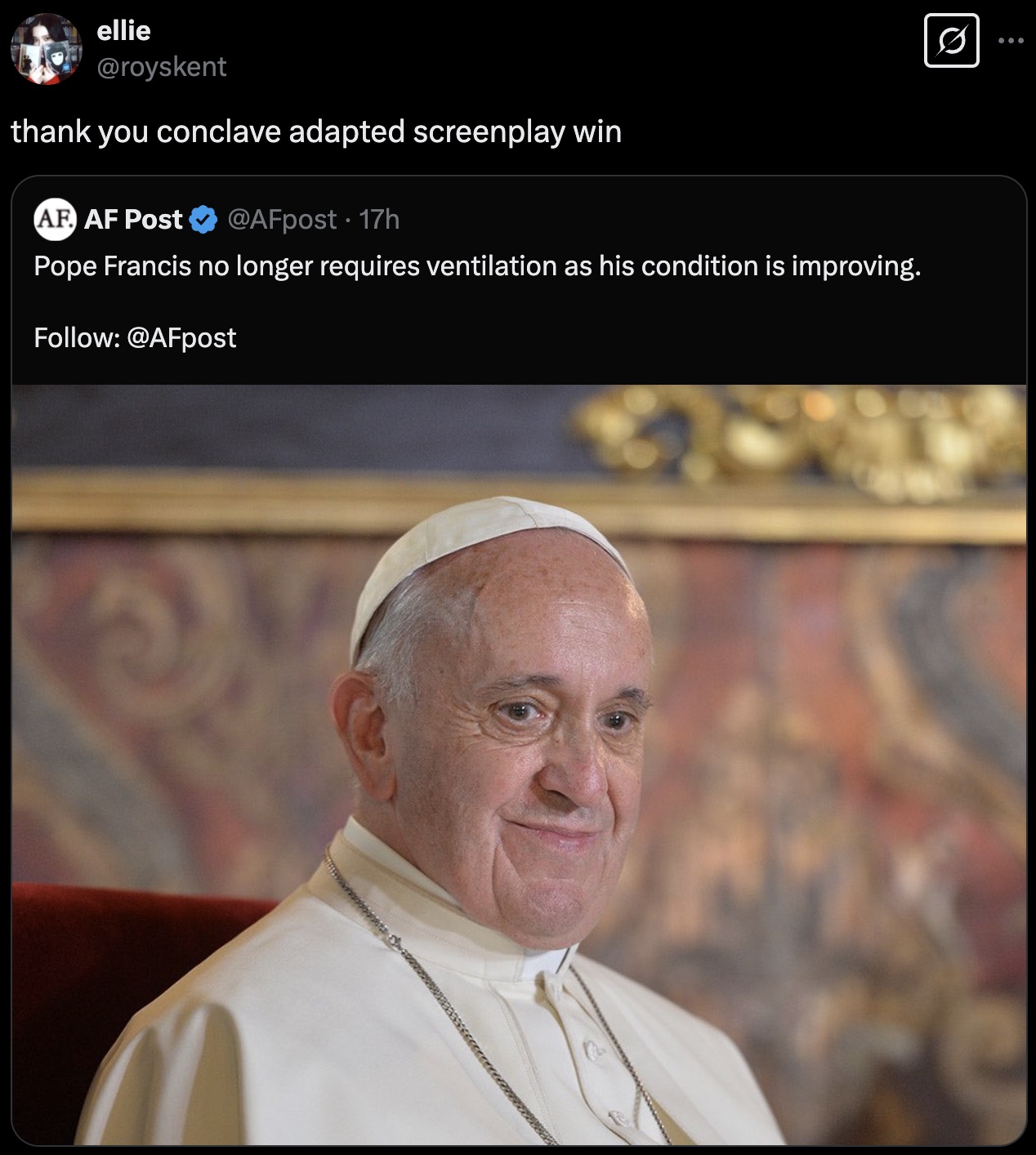 20 Tweets and Reactions to the Pope Flirting With Death